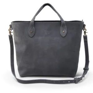 NWT King Ranch Grey Roughout Leather Handbag